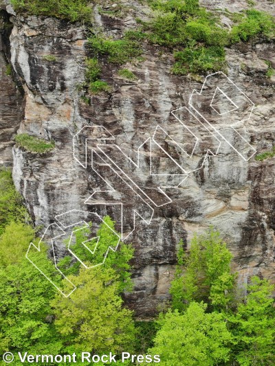 photo of Taxation, 5.11a ★★★★ at South Wall from Vermont Rock
