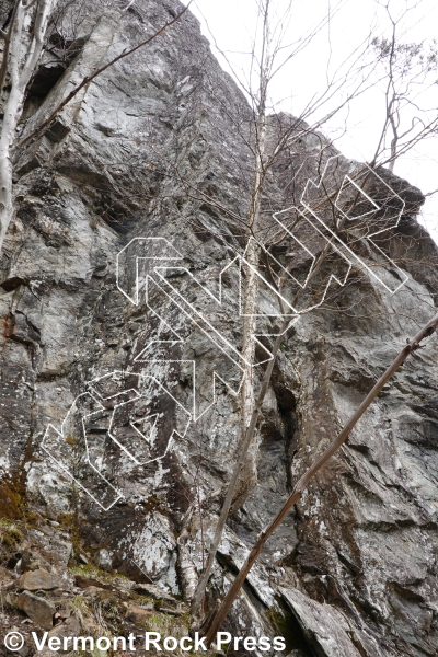 photo of East Face (Left) from Vermont Rock