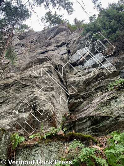 photo of Thieves' Wall from Vermont Rock