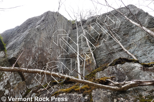 photo of East Face (Right) from Vermont Rock