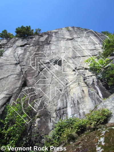 photo of Kingdom Wall from Vermont Rock