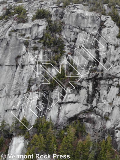 photo of Upper Wall Right from Vermont Rock