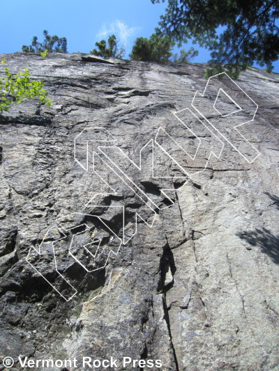 photo of Kingdom Wall from Vermont Rock