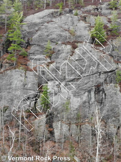 photo of Wild West Wall from Vermont Rock