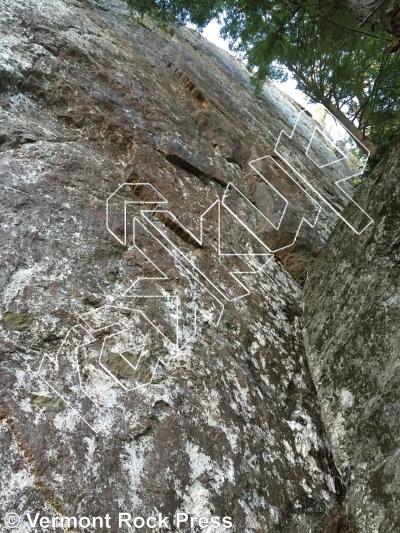 photo of Once-ler Ledge from Vermont Rock