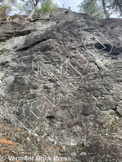 photo of Bee's Crack from Vermont Rock