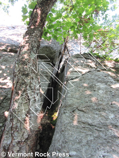 photo of East Face (Right) from Vermont Rock