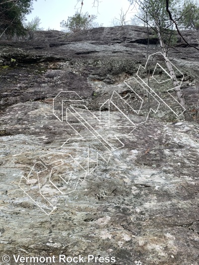 photo of Wild West Wall from Vermont Rock