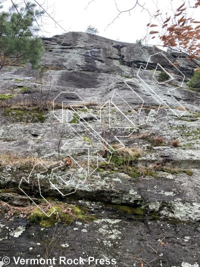 photo of Captain's Crack from Vermont Rock