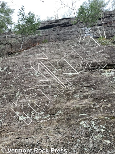 photo of Wild West Wall from Vermont Rock