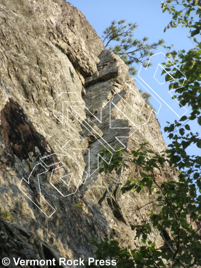 photo of East Face (Left) from Vermont Rock