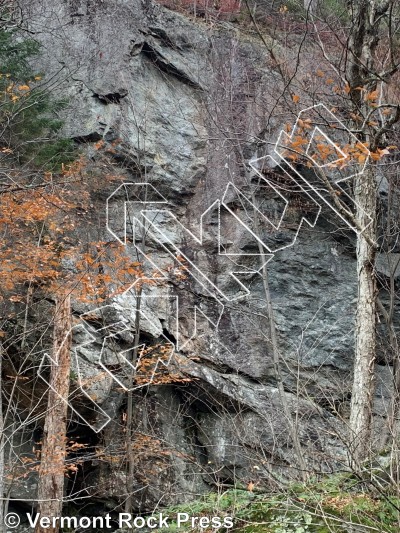 photo of Booty Wall from Vermont Rock