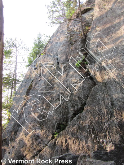 photo of Bee's Crack from Vermont Rock