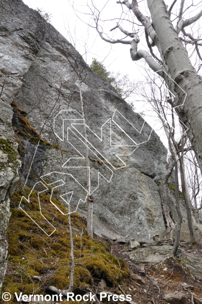 photo of East Face (Right) from Vermont Rock