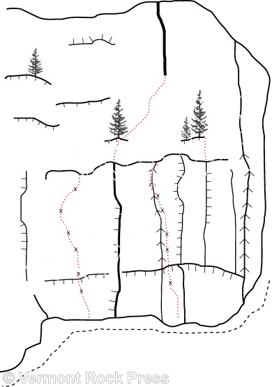 photo of East Face (Right) from Vermont Rock