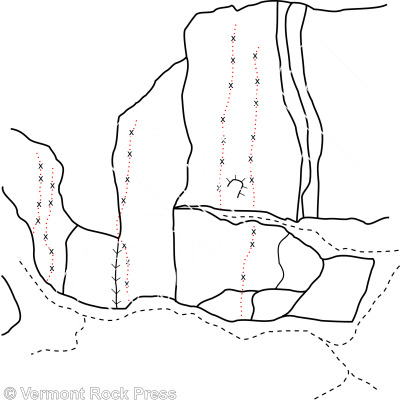 photo of Lower Tier (Left) from Vermont Rock