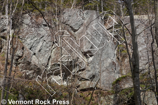 photo of The Yawn Wall from Vermont Rock