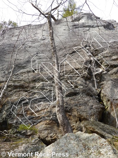 photo of The Main Wall from Vermont Rock