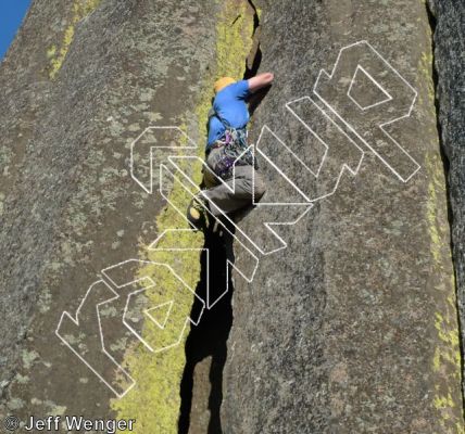 photo of Buried Alive, 5.10  at Northern End from Trout Creek Climbing