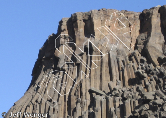 photo of Castle Wall-Front from Trout Creek Climbing