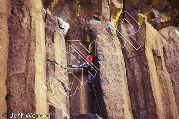 photo of The Way That It Was, 5.10+  at Main Wall from Trout Creek Climbing