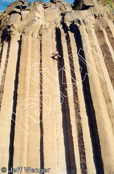 photo of The Space Between, 5.10+  at Main Wall from Trout Creek Climbing