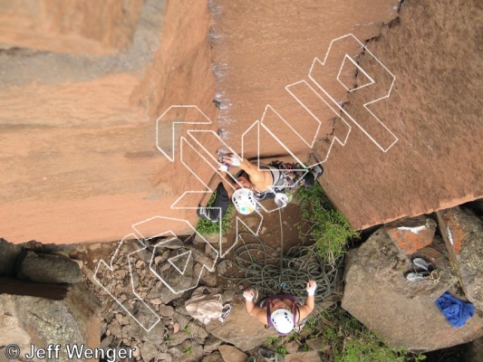 photo of Main Wall from Trout Creek Climbing