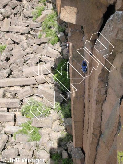 photo of Main Wall from Trout Creek Climbing