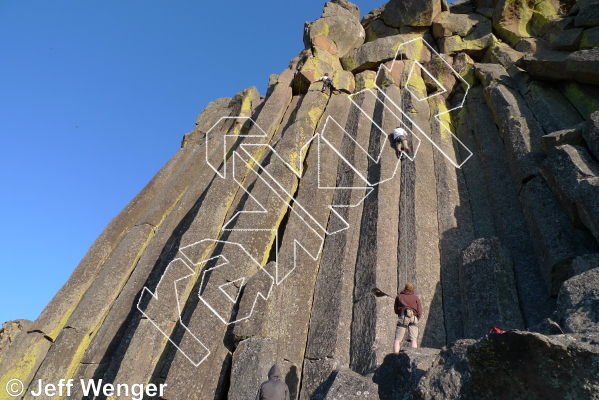 photo of T-Handles, 5.9  at Northern End from Trout Creek Climbing