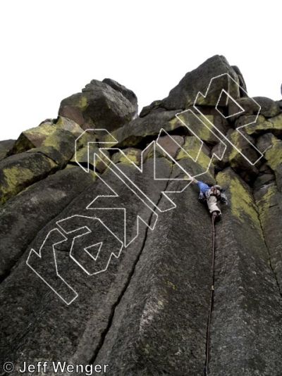 photo of T-Handles, 5.9  at Northern End from Trout Creek Climbing