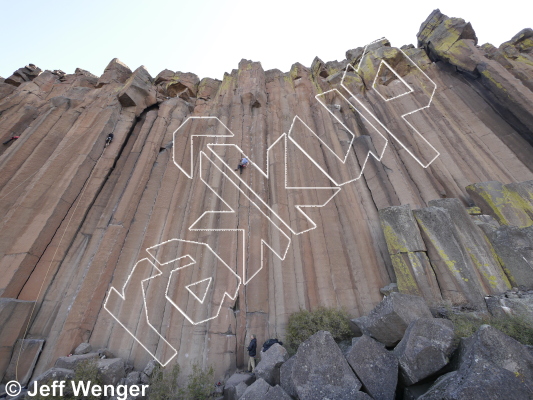 photo of Double Trouble, 5.11  at Main Wall from Trout Creek Climbing