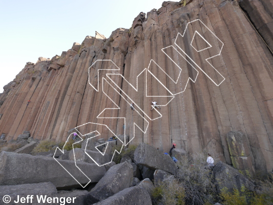 photo of Wengerbanger, 5.10  at Main Wall from Trout Creek Climbing