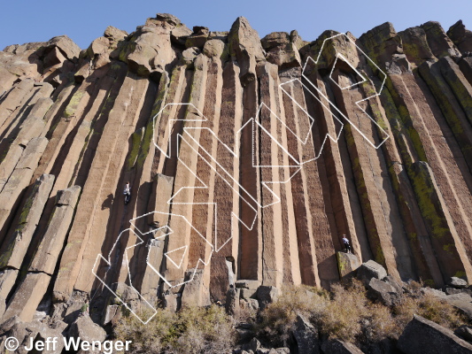 photo of Potential, 5.13+  at Main Wall from Trout Creek Climbing