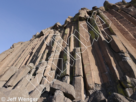 photo of Main Wall from Trout Creek Climbing