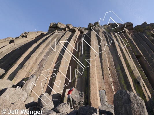 photo of Diminishing Returns, 5.10-  at Northern End from Trout Creek Climbing