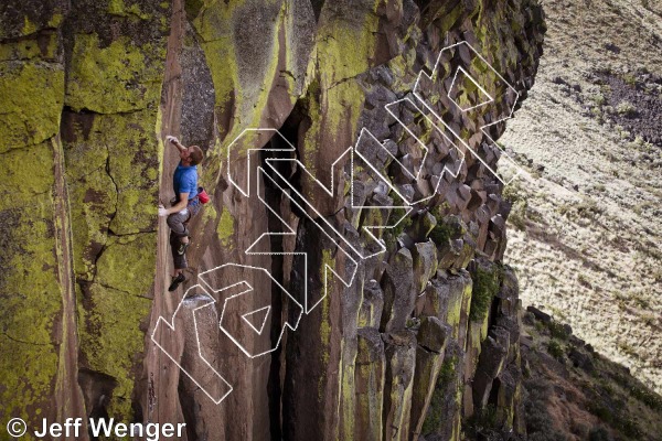 photo of Dame El Oro (Gold Rush Extension), 5.11  at Main Wall from Trout Creek Climbing