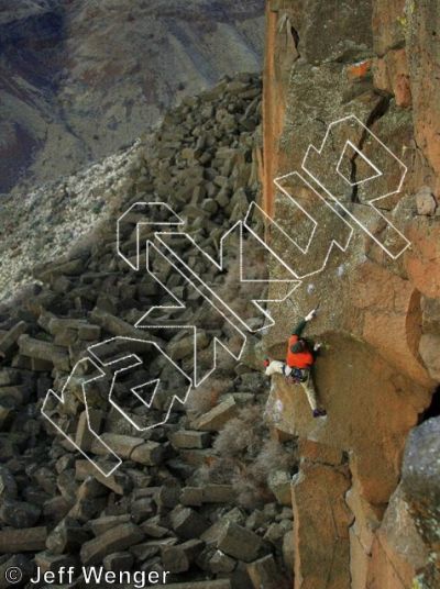 photo of Immortal Illusions, 5.12  at Main Wall from Trout Creek Climbing