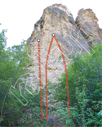 photo of Bridge Buttress from Maple Canyon Rock Climbs