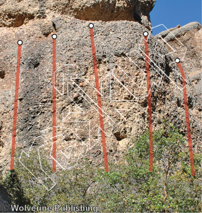 photo of Eco-Terrorist Wall from Maple Canyon Rock Climbs