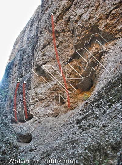 photo of Jehovah Wall from Maple Canyon Rock Climbs