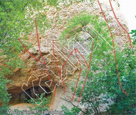 photo of Low Standard Cave from Maple Canyon Rock Climbs