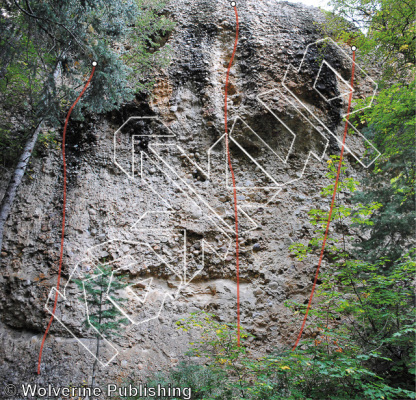 photo of Buckshot, 5.10b ★★ at The Matrix from Maple Canyon Rock Climbs