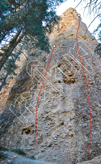 photo of Oxygen Wall from Maple Canyon Rock Climbs