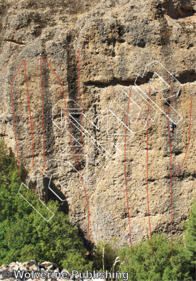 photo of Pictograph Wall from Maple Canyon Rock Climbs