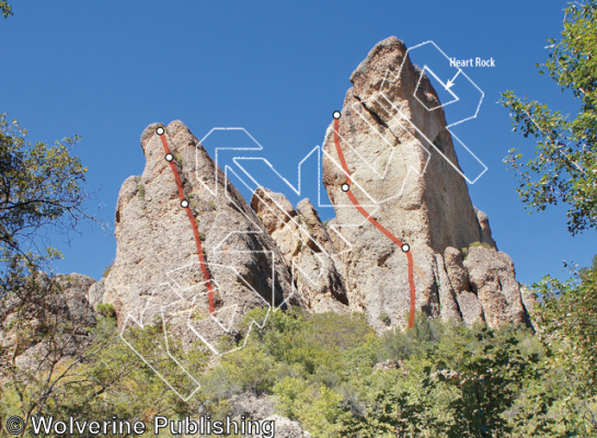 photo of Tachycardia, 5.8 ★★★★ at Heart Rock from Maple Canyon Rock Climbs
