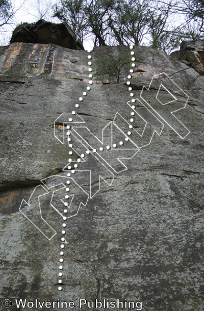 photo of Is It Safe?, 5.12a ★ at Fern Point Slabs from New River Rock Vol. 1