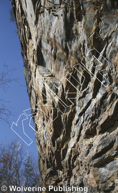 photo of Lord Voldemort, 5.14a ★★★ at The Cirque from New River Rock Vol. 1