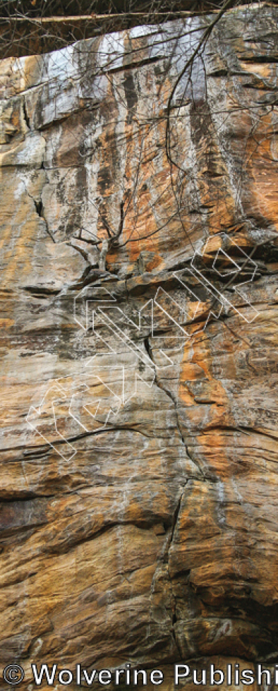 photo of Temporary Insanity, 5.13a ★★★★ at Hueco Pillar from New River Rock Vol. 1