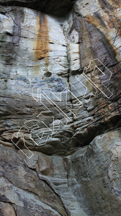 photo of Finger Crack in White Corner, 5.12a ★★★ at Hueco Pillar from New River Rock Vol. 1