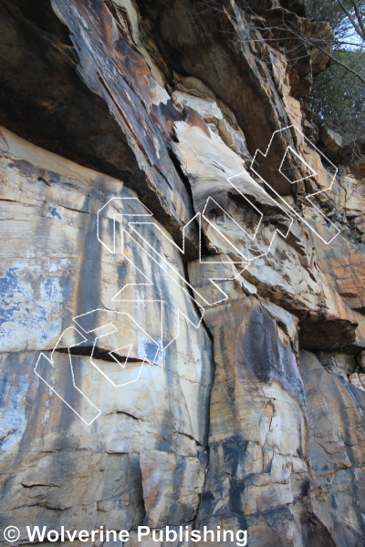 photo of Unnamed, 5.10  at Sunshine Buttress from New River Rock Vol. 1